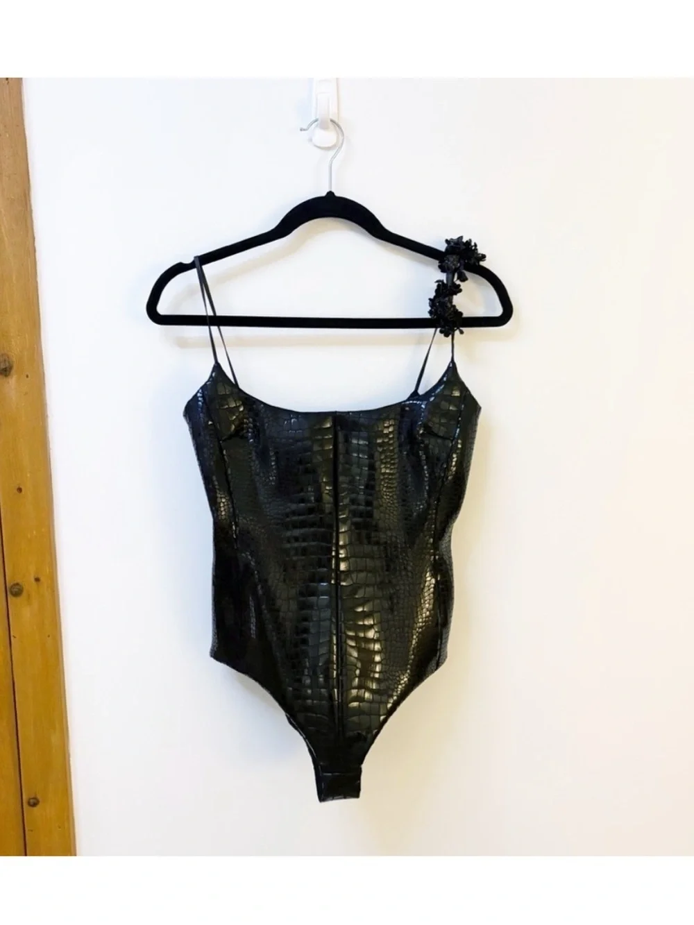 New Tory Burch Faux Croc Bodysuit